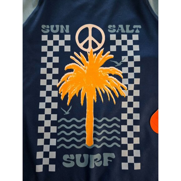 NWT Boys Rash Guard Size Small 6/7 – Swim Shirt – Beach Vibes – Sun Protection - Picture 4 of 4